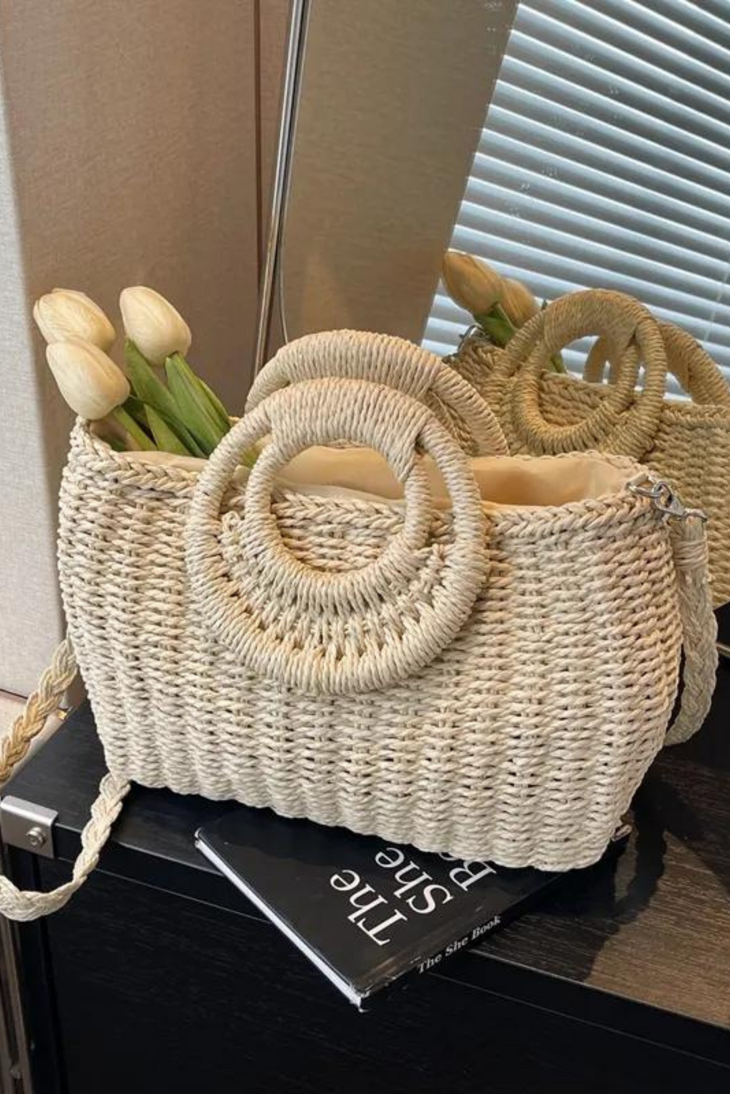 Fashion Straw Bag | BEIGE